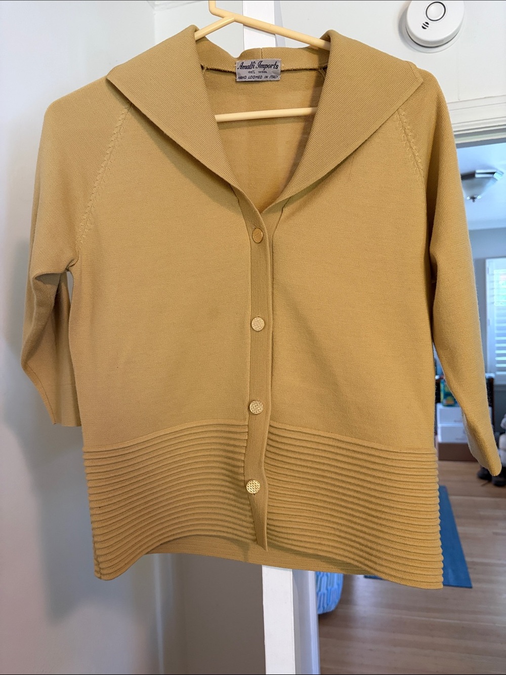 Vintage Amalfi Imports Italian Wool Knit Cardigan Sweater – S/M